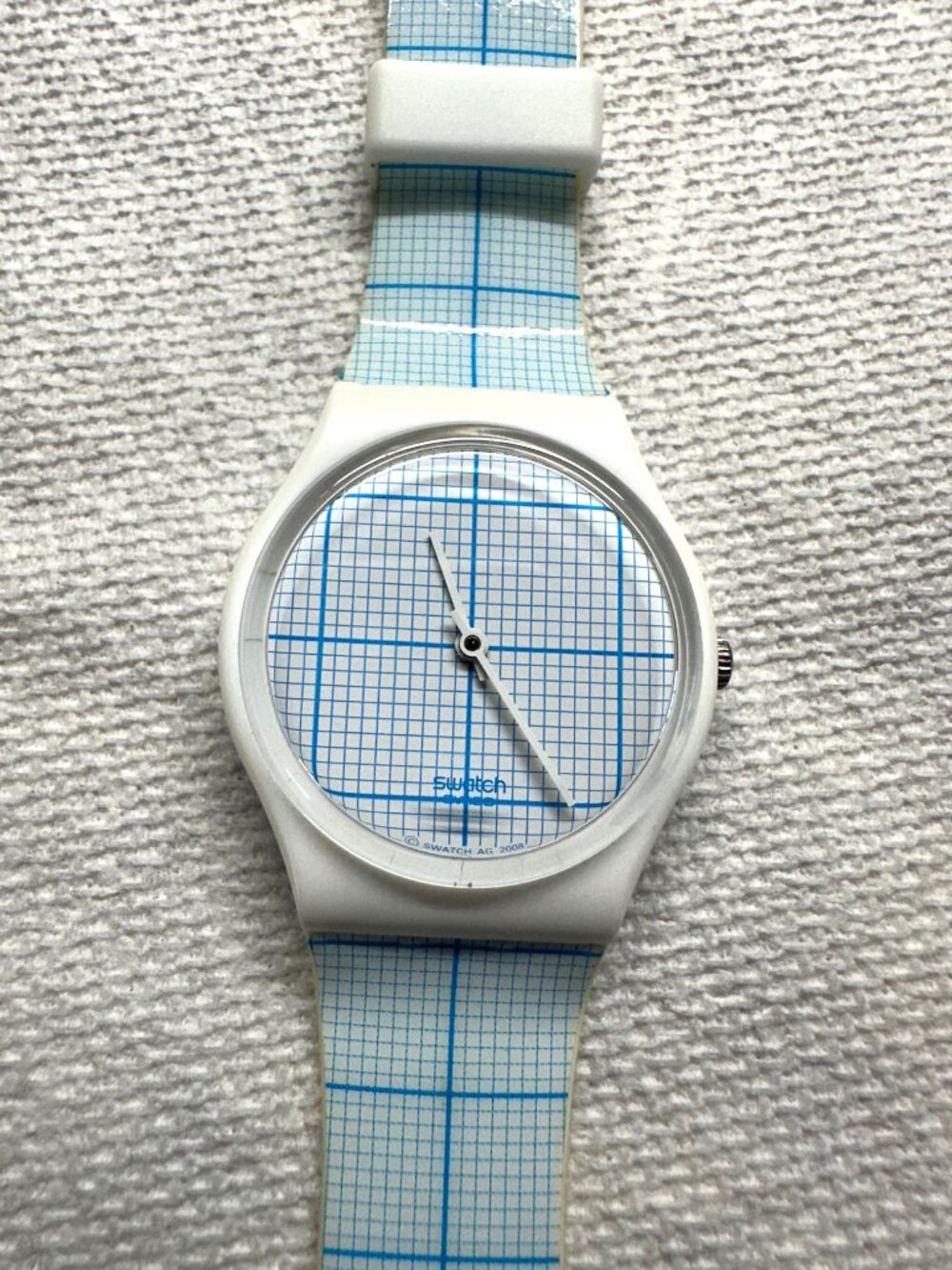 Swatch Watch Graph Paper GZ198 Vintage 2008